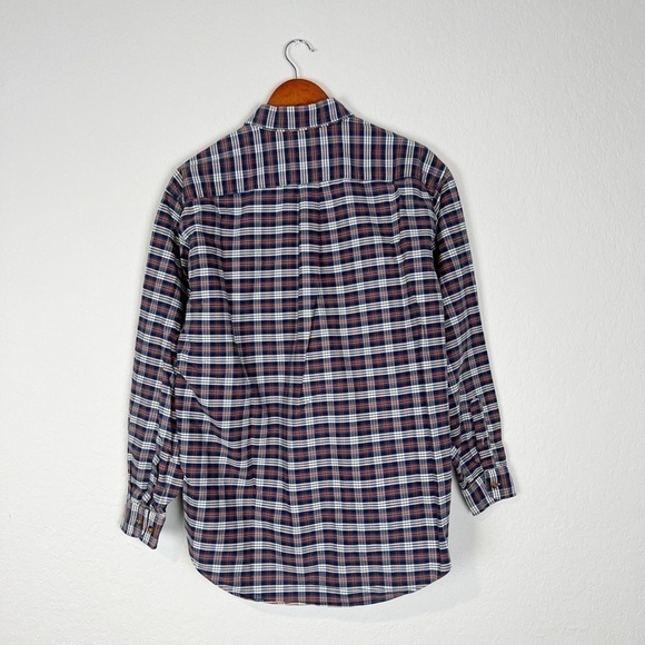 Alexander Julian Plaid 100% Cotton Long Sleeve Button-Down Shirt - Picture 7 of 8